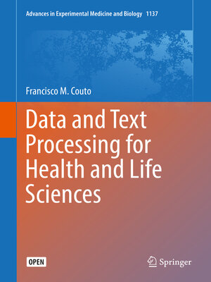 cover image of Data and Text Processing for Health and Life Sciences